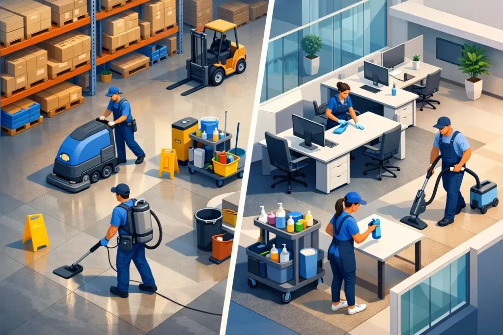 Hallam Commercial Cleaning for Warehouses & Offices