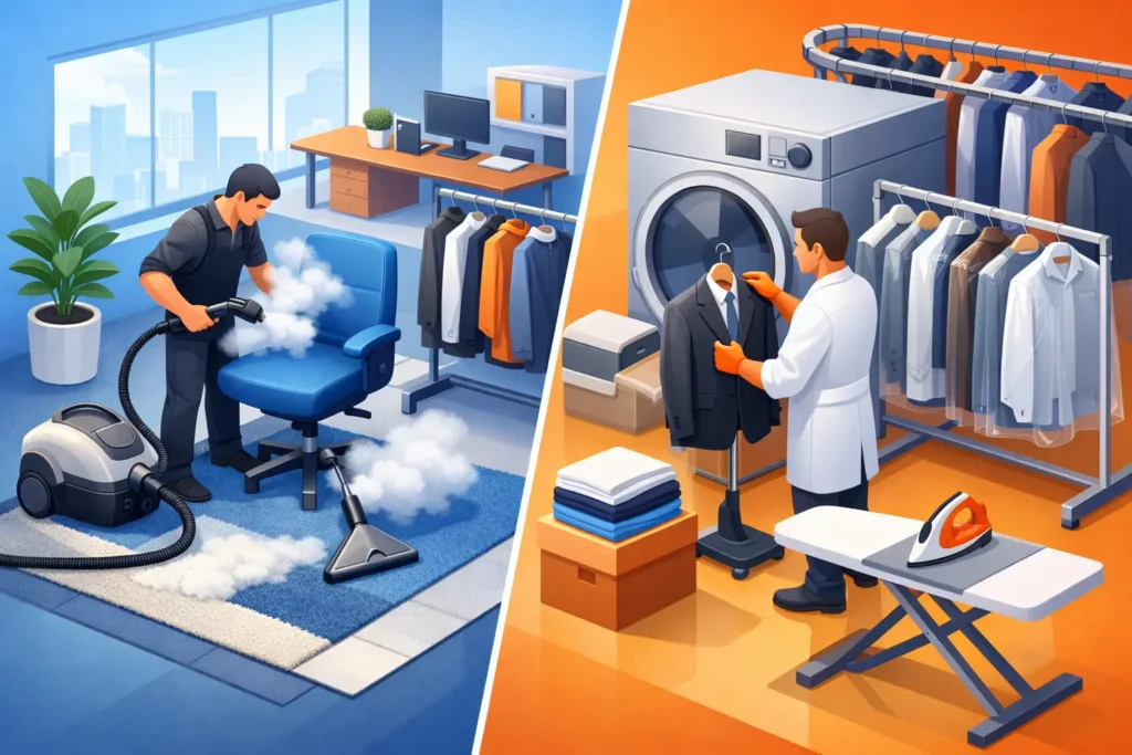 Steam Cleaning vs Dry Cleaning for Business